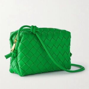 Bottega Veneta Vibrant Green Mini Loop Crossbody Bag